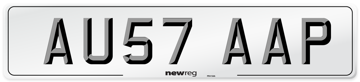 AU57 AAP Number Plate from New Reg
